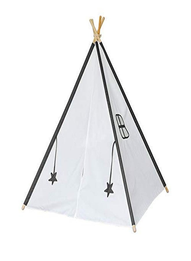 Next Day Art Tent House for Kids Kids Tepee Tent with Padded Mat, Kids Canopy Play Tent, Playard, Playhouse Big Portable Tent for Kids for Indoor and Outdoor- Black - Image 4